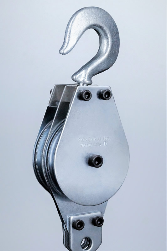 Details about   Block Division Swivel Hook Pulley and Single Sheave 03578 1,240 Lbs Capacity 